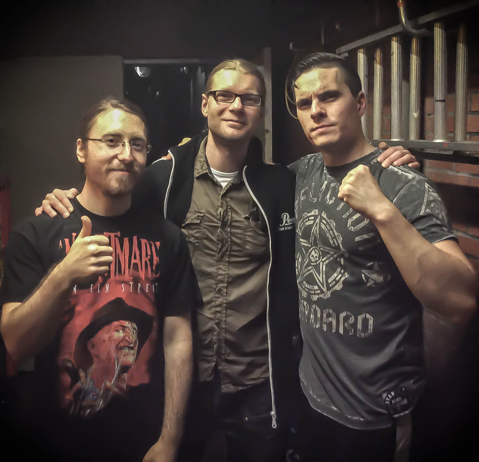 Oli Beaudoin (2016) - with Frank Jacobs of Pearl Drums and Ken of Aborted